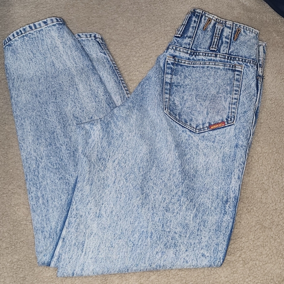 VINTAGE JORDACHE MOM jeans Size 13/14 MADE in Honk Kong Acid wash SKINNY - Picture 11 of 15